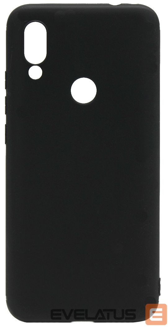 Back panel cover Evelatus Xiaomi Redmi Note 7 Nano Silicone Case Soft Touch TPU Black