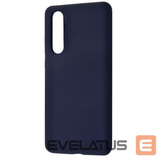 Back panel cover Evelatus Huawei P30 Premium Soft Touch Silicone Case Midnight Blue