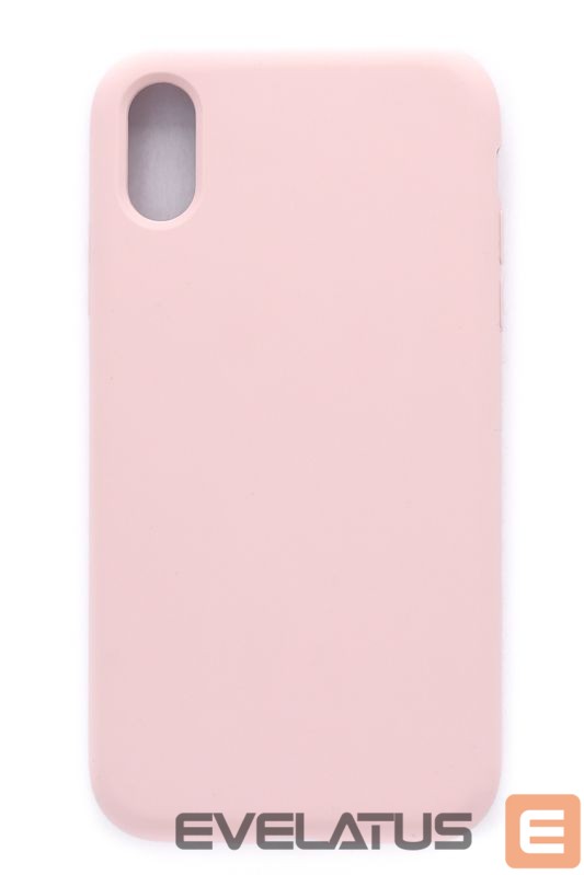 Back panel cover Evelatus Apple iPhone XR Premium Soft Touch Silicone Case Pink Sand