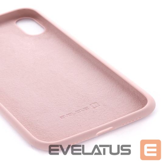Back panel cover Evelatus Apple iPhone XR Premium Soft Touch Silicone Case Pink Sand