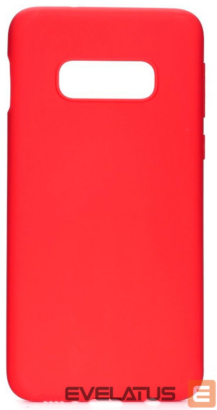 Back panel cover Evelatus Samsung Galaxy S10e Premium Soft Touch Silicone Case Red