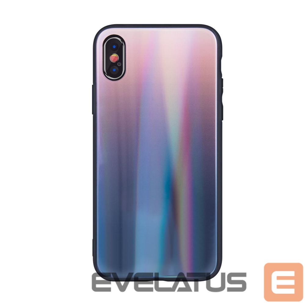 Back panel cover GreenGo Apple iPhone XR Aurora Glass TPU Brown Black