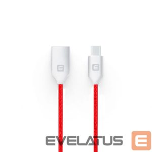 Cable Evelatus - MicroUSB cable EDC04 Red