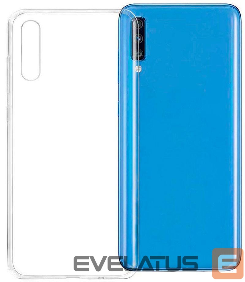 Back panel cover Evelatus Samsung A70 Silicon Case Transparent