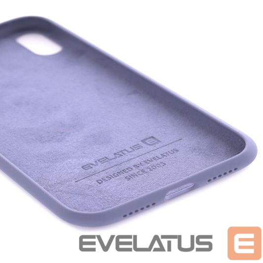 Back panel cover Evelatus Apple iPhone XR Premium Soft Touch Silicone Case Lavender