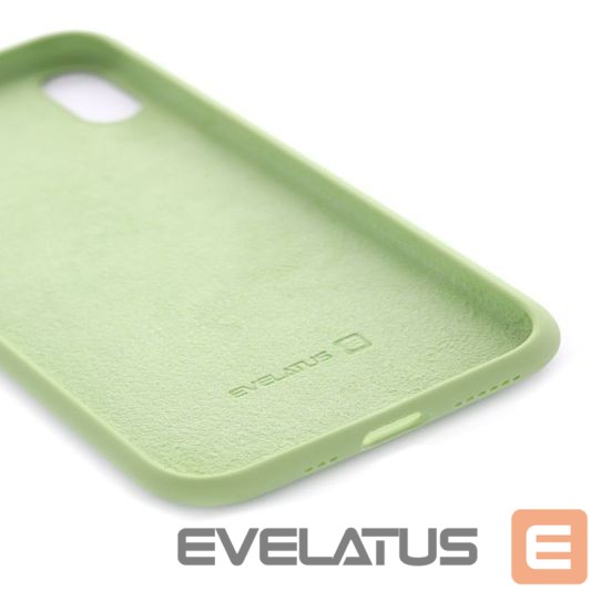 Back panel cover Evelatus Apple iPhone XR Premium Soft Touch Silicone Case Mint Green