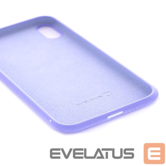 Back panel cover Evelatus Apple iPhone XR Premium Soft Touch Silicone Case Lilac Purple