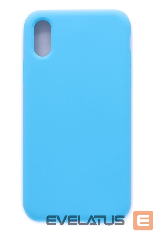 Back panel cover Evelatus Apple iPhone XR Premium Soft Touch Silicone Case Sky Blue