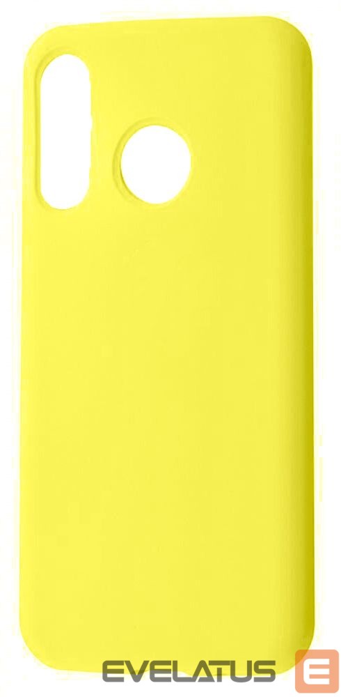 Back panel cover Evelatus Huawei P30 Lite Premium Soft Touch Silicone Case Light Yellow
