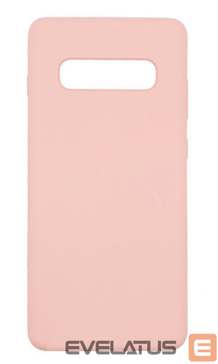 Back panel cover Evelatus Samsung Galaxy S10e Premium Soft Touch Silicone Case Pink Sand