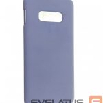 Back panel cover Evelatus Samsung Galaxy S10e Premium Soft Touch Silicone Case Lavender Gray
