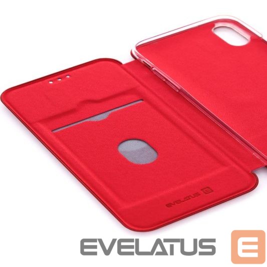 Book case Evelatus Apple iPhone X/Xs Book Case Wine Red