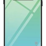 Back panel cover Evelatus Samsung Galaxy A40 Gradient Glass Case 6 Lagoon