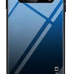 Back panel cover Evelatus Samsung Galaxy A40 Gradient Glass Case 7 Sea Depth