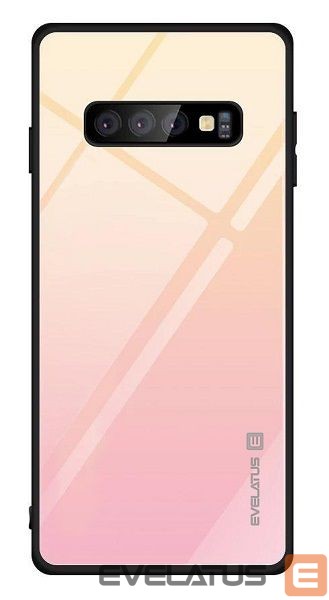 Back panel cover Evelatus Samsung Galaxy S10e Gradient Glass Case 1 Mild Melon