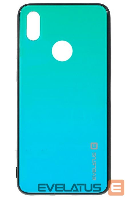 Back panel cover Evelatus Huawei Y7 2019 Gradient Glass Case 6 Lagoon