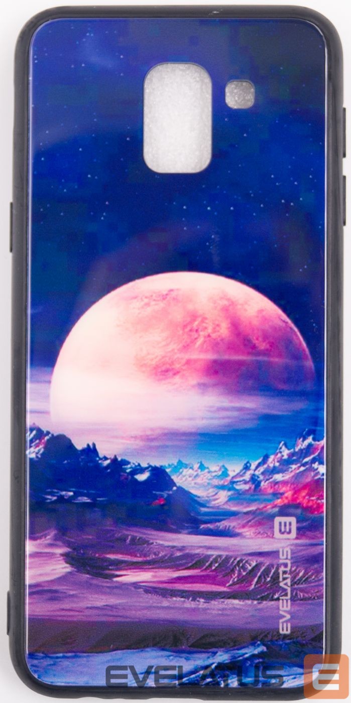 Back panel cover Evelatus Samsung J6 2018 Picture Glass Case 2