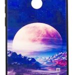 Back panel cover Evelatus Huawei Y6 2018 Picture Glass Case Valley Moon