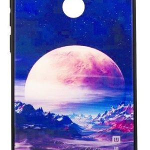 Back panel cover Evelatus Huawei Y6 2018 Picture Glass Case Valley Moon