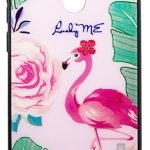 Back panel cover Evelatus Huawei Y6 2018 Picture Glass Case Flamingo Party