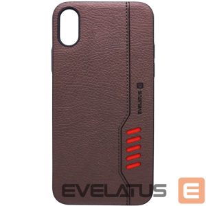 Back panel cover Evelatus Apple iPhone X Shooter Brown