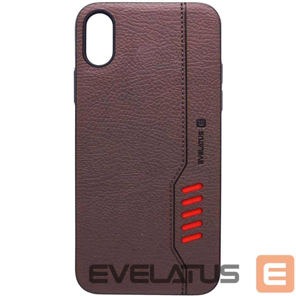 Back panel cover Evelatus Apple iPhone X Shooter Brown
