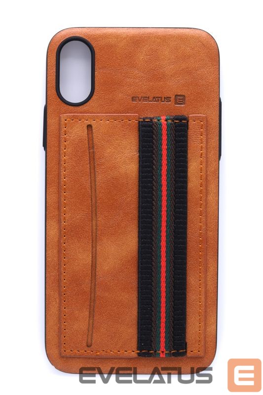 Back panel cover Evelatus Apple iPhone X Cubit Brown