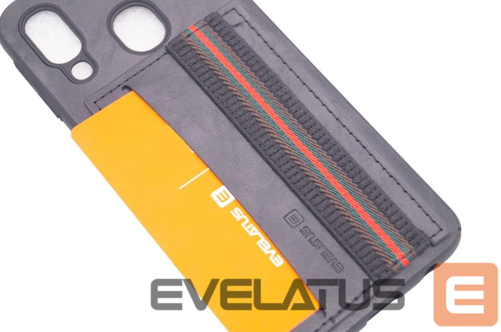 Back panel cover Evelatus Samsung A40 Cubit Plastic Black