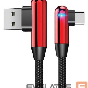 Cable Evelatus - Type-C Data Cable TPC05 L-Shape Red