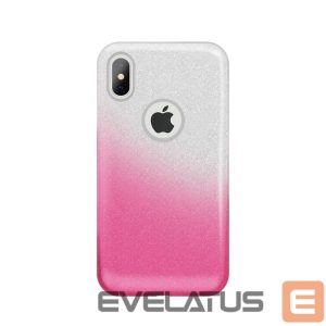 Back panel cover iLike Xiaomi Redmi Note 7 Gradient Glitter 3in1 case Pink