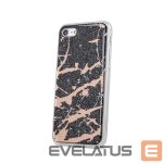 Back panel cover iLike Apple iPhone XR Marmur case Black
