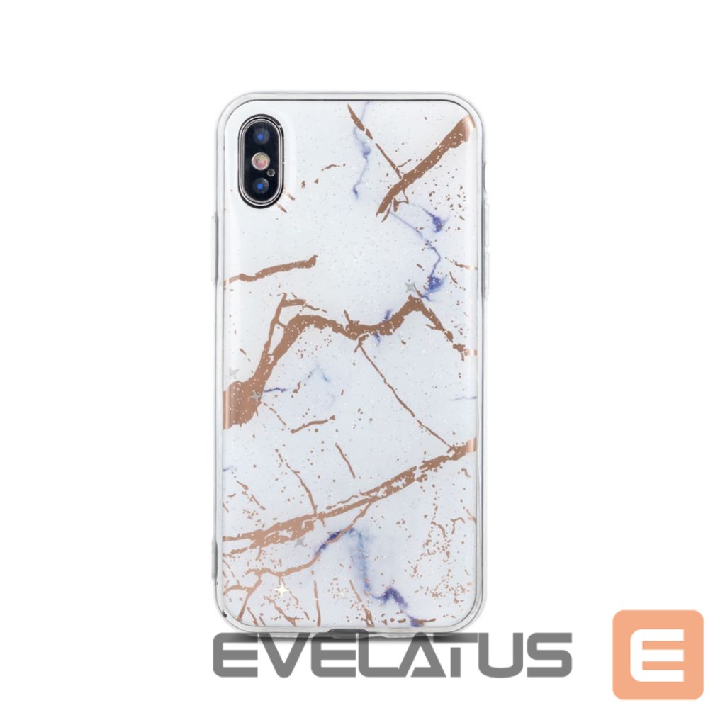 Back panel cover iLike Samsung Galaxy S10e Marmur case White