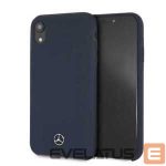 Back panel cover Mercedes-Benz Apple iPhone XR Liquid Silicone Case Navy