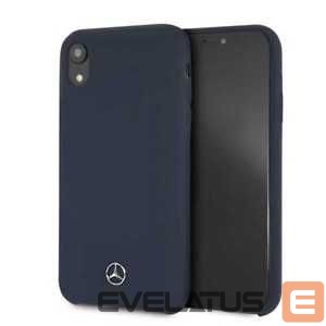 Back panel cover Mercedes-Benz Apple iPhone XR Liquid Silicone Case Navy