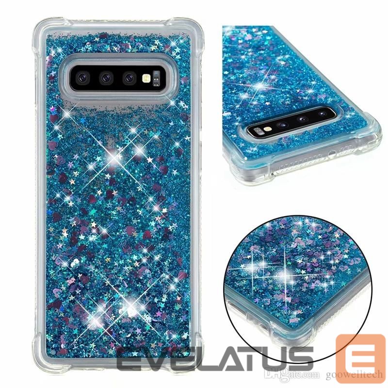 Back panel cover iLike Samsung S10e Back Case Liquid Sparkle Blue