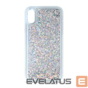 Back panel cover iLike Samsung S10 Back Case Liquid Sparkle Silver