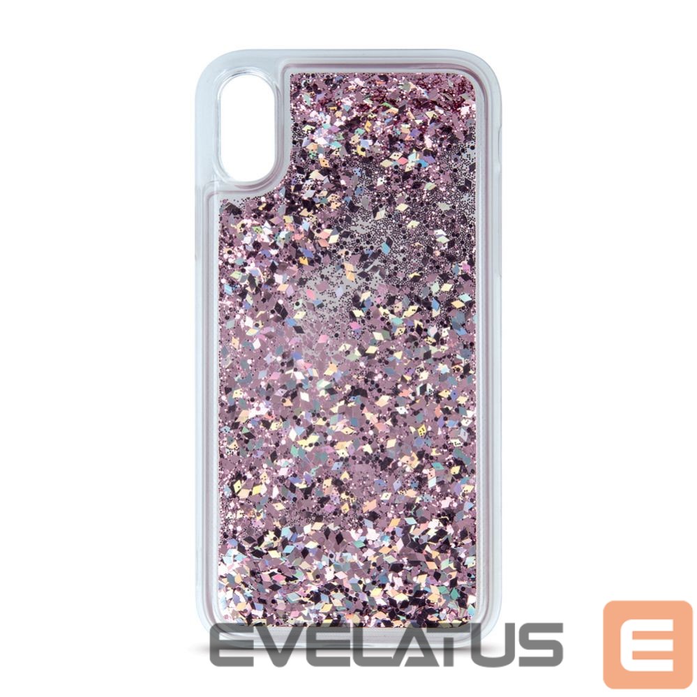 Back panel cover iLike Samsung S10 Back Case Liquid Sparkle Purple