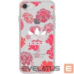 Back panel cover Adidas Apple iPhone 6/6s/7/8 Clear Case Flowers Red