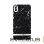 Back panel cover SoSeven Apple iPhone X/XS Milan Case Hexagonal Marble Black