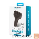Auto charger Forever Universal Triple USB car charger CC-05 4.8A Black