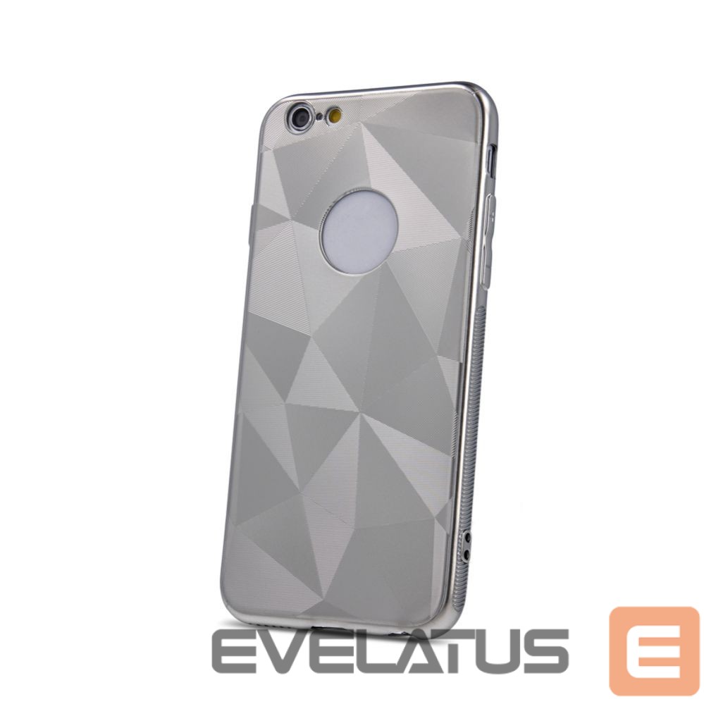 Back panel cover iLike Apple iPhone XR Geometric Shine case Silver