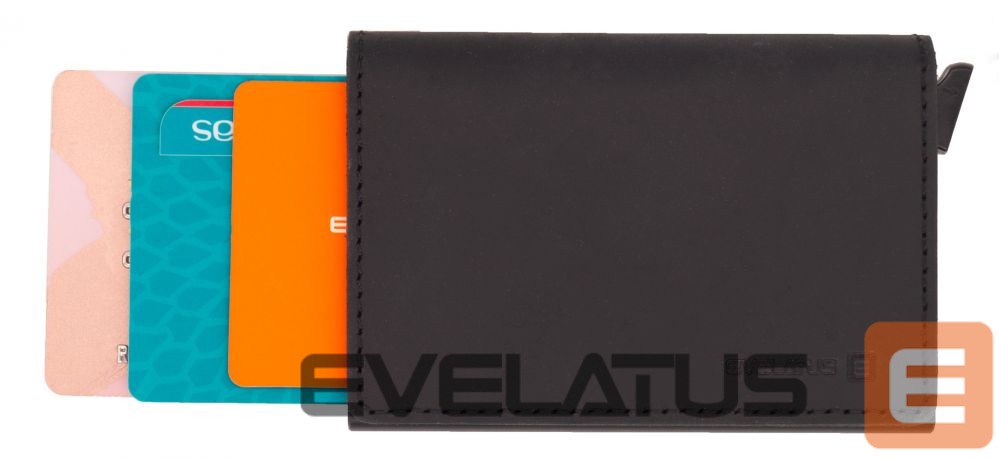 Case universal Evelatus Universal Leather Wallet LEW01 Black