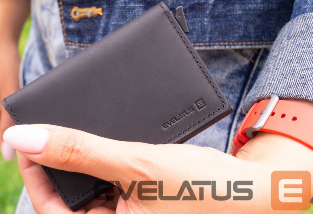 Case universal Evelatus Universal Leather Wallet LEW01 Black