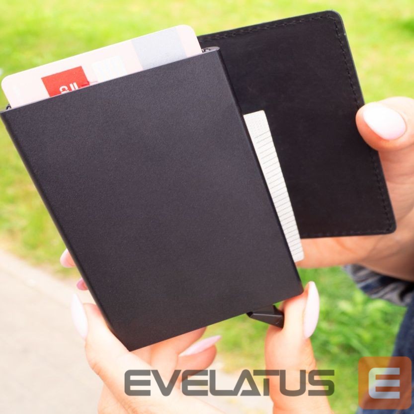 Case universal Evelatus Universal Leather Wallet LEW01 Black