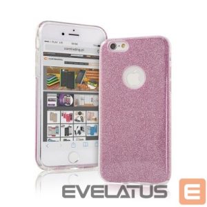 Back panel cover iLike Apple iPhone X / iPhone XS Glitter 3 in 1 Back Case Pink