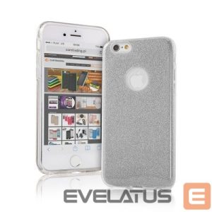 Back panel cover iLike Apple iPhone X / iPhone XS Glitter 3 in 1 Back Case Silver