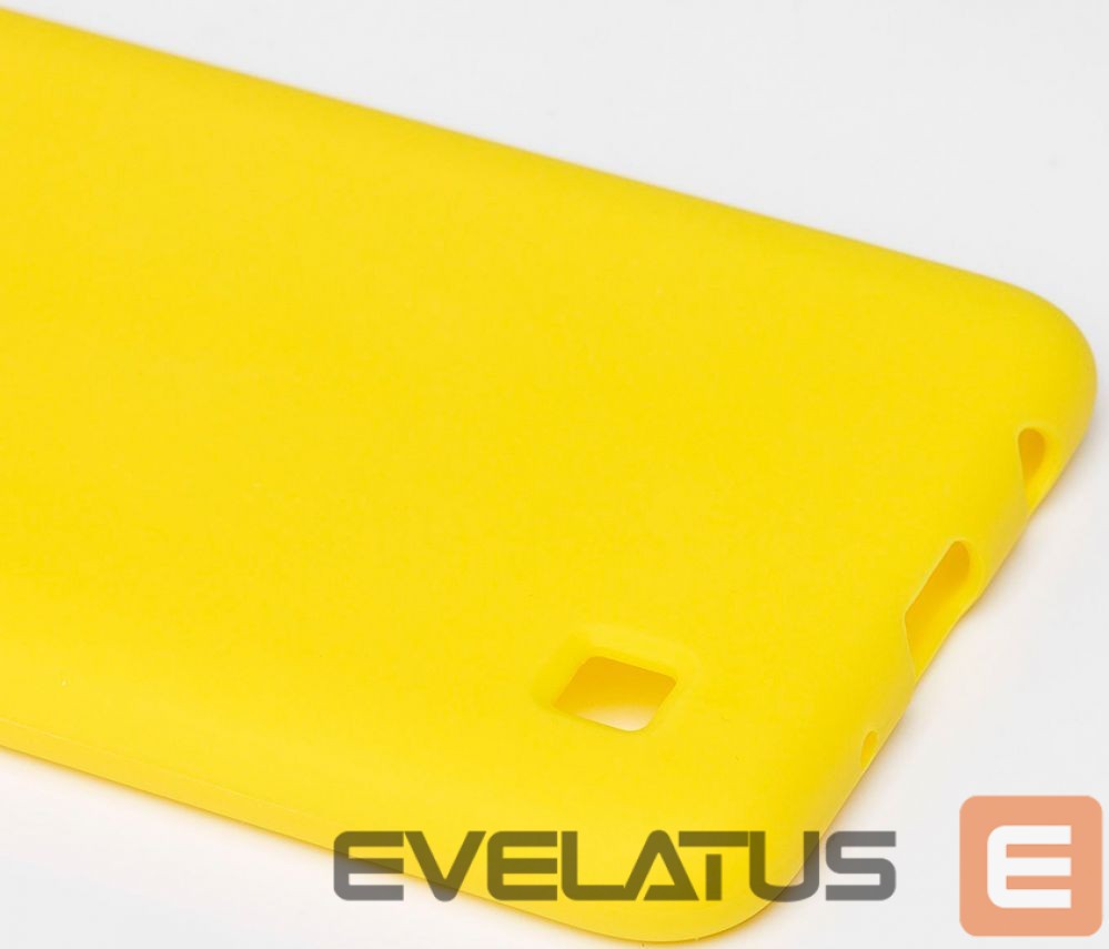 Back panel cover Evelatus Samsung Galaxy A10 Nano Silicone Case Soft Touch TPU Yellow