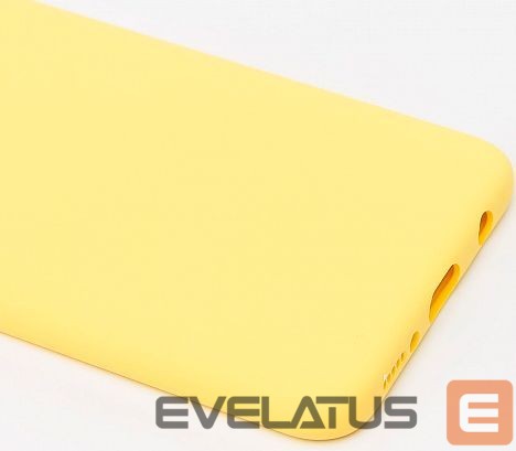 Back panel cover Evelatus Samsung Galaxy A20E Nano Silicone Case Soft Touch TPU Yellow