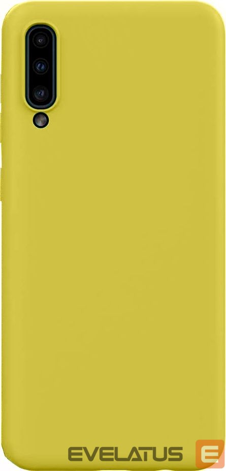 Back panel cover Evelatus Samsung Galaxy A30s/A50/A50s Nano Silicone Case Soft Touch TPU Yellow