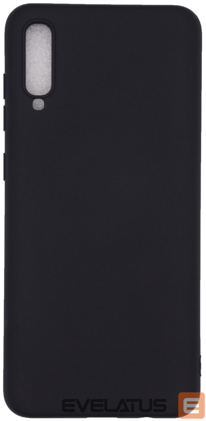 Back panel cover Evelatus Samsung Galaxy A70 Nano Silicone Case Soft Touch TPU Black